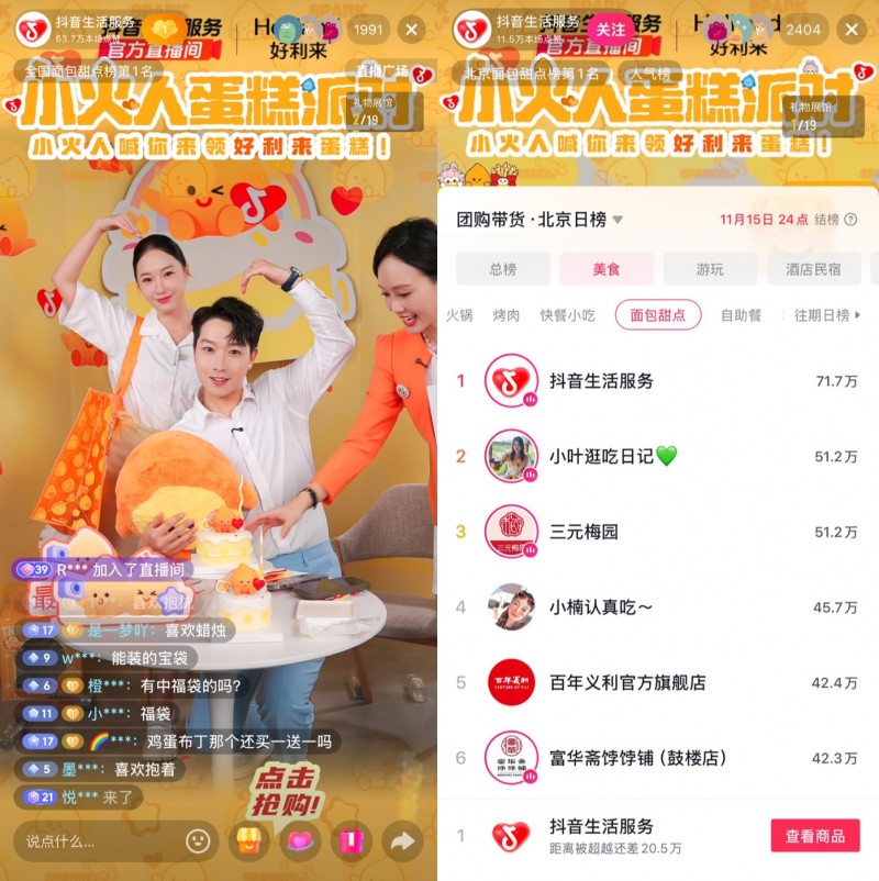 好利來X小火人IP聯(lián)名蛋糕抖音團(tuán)購7天銷售超600萬元,解鎖IP營銷新路徑